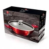 BH-7110 - Plokščias granitinis puodas 30 cm Berlinger Haus Burgundy Line
