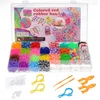 Biały RAINBOW LOOM BANDS, stebuklingos guminės juostos karoliukų pynimui MEGA SET 5057
