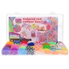 Biały RAINBOW LOOM BANDS, stebuklingos guminės juostos karoliukų pynimui MEGA SET 5057
