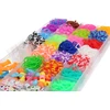 Biały RAINBOW LOOM BANDS, stebuklingos guminės juostos karoliukų pynimui MEGA SET 5057