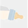 BIBS BABY BOTTLE buteliukas - 1x stiklinis buteliukas 100% hipoalerginis silikonas, 240m
