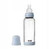 BIBS BABY BOTTLE buteliukas - 1x stiklinis buteliukas 100% hipoalerginis silikonas, 240m