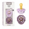 BIBS Boheme apvalus čiulptukas kūdikiui, 2 vnt. GUMINIS 6m+ Violetinis dangus/ rausvas