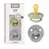 BIBS Color apvalus čiulptukas kūdikiui 2 vnt. RUBBER 6 m+ Sage & Cloud
