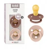 BIBS Color apvalus čiulptukas kūdikiui, 2 vnt. 18 m+ Dusty Woodchuck&Blush