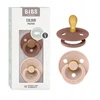 BIBS Color čiulptukas kūdikiui 2 vnt Symmetrical 0m+ Woodchuck / Blush