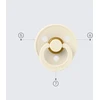 BIBS De Lux apvalių čiulptukų rinkinys 2 vnt SILICONE 0-36m Capel Sage