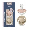 Bibs De Lux silikoniniai čiulptukai 0-36m, 2 vnt., šviečiantys tamsoje