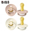 BIBS hevea čiulptukas 6-18 RUBBER 2 pak. Blush ivory
