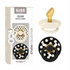BIBS Polka Dots kūdikių čiulptukas 2 vnt 6m+ Anatomical Ivory / Juoda