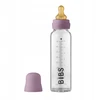 BIBS stiklinis kūdikių buteliukas, nuo pilvo dieglių, be BPA, 225 ml violetinis