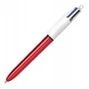 Bic 4 Colours automatinis rašiklis 4 spalvos, raudonas metalinis