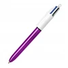 Bic 4 spalvų rašiklis, metalinis violetinis