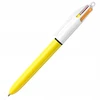 / BIC BALLPOINT 4 COLOR SAULĖS GELTONAS BŪSTAS 1 Vnt