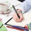 Bic Bu3 Grip mėlynas rašiklis, 4 vnt.