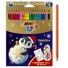 Bic Evolution spalvoti pieštukai, 18 spalvų