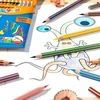 BIC Evolution Stripes pieštukai, didelis 18 spalvų rinkinys