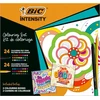 Bic Intensity Rinkinys: 24 Flomasteriai + 24 Pieštukai + 2 Spalvinimo Knygelės