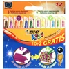 Bic Kids spalvoti flomasteriai, 12 spalvų