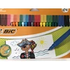 Bic markas žymekliai, 24 spalvos, plonas galiukas, vaikams