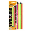Bic Pieštukai Evolution Fluo HB, 4 vnt. rinkinys, įvairių korpuso spalvų 446199