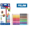 Bicolor trikampiai pieštukai 24 spalvos Milan