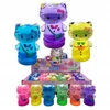 Bigtoys SLIME PLASTIC GEL GEL GYVŪNŲ KITTEN BEAR SPALVINGAS