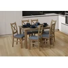 Bird Meble Minkšta kėdė svetainei, valgomajam, virtuvei, medinė Artisan Oak/Pilkas