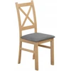 Bird Meble Minkšta kėdė svetainei, valgomajam, virtuvei, medinė Artisan Oak/Pilkas