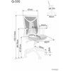 Signal Meble Biuro kėdė Q-330R, juoda
