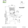 Signal Meble Biuro kėdė Q-724, pilka