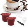 Blesiya Daugkartinio naudojimo kavos kapsulės su šaukštu Coffeeware Cup Coffee Style A Raudona
