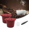 Blesiya Daugkartinio naudojimo kavos kapsulės su šaukštu Coffeeware Cup Coffee Style A Raudona