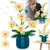 BLOKĖS PUOKŠTĖ ORCHIDĖJŲ GĖLĖS DIDELIS RINKINYS 616 ELEMENTŲ KONSTRUKCINIS RINKINYS