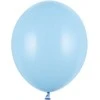 PartyDeco Stiprūs balionai melsvi "Baby Boy" 30 cm, 50vnt