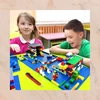 Dideli CONSTRUCTION PLATE Mėlynas CLASSIC CITY blokeliai 32x32 bazė