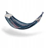Blue Hamakas 200x150cm + 2 virvės 300cm + krepšys STRIPES Mėlynas 200GK