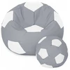 Blue Mėlyna Sėdmaišis su pufu Ball XXXL (80 cm), Mėlyna/Baltas