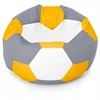 Blue Mėlyna Sėdmaišis su pufu Ball XXXL (80 cm), Geltona/Mėlyna