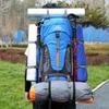 Bez Marki Turistinė kuprinė, žygio kalnų kuprinė 70L Traper 3 Mėlynas