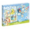 Bluey 2in1 Totum kūrybinis rinkinys, gipso figūrėlės ir antspaudų rašikliai