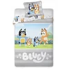 MCU Bluey Lovytė 100x135, antklodė + patalynė, mėlyna, šuo, pasaka, HIT