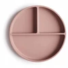 MUSHIE silikoninė lėkštė limpančiu dugnu, Blush