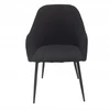 Bm Design 2 MONTANA kėdės, juodas velvetas, juodos metalinės kojos
