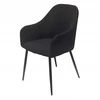 Bm Design 2 MONTANA kėdės, juodas velvetas, juodos metalinės kojos