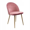 Bm Design 4 Denwer Velvet rožinės spalvos kėdės - aksomas