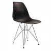 Bm Design 4 DSR Milano kėdės, juodos, metalinės kojos