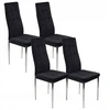 Bm Design 4 MONAKO VELVET kėdės, juodos
