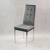 Bm Design 4 MONAKO VELVET kėdės, pilkos, aptrauktos aksomu