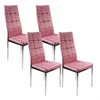 Bm Design 4 Monako Velvet kėdės, rožinės spalvos, apmuštos aksomu